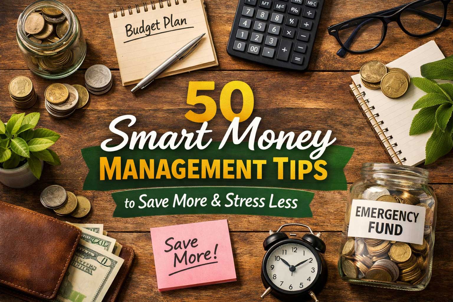 50 Smart Money Management Tips to Save More and Stress Less (Real-Life Guide)