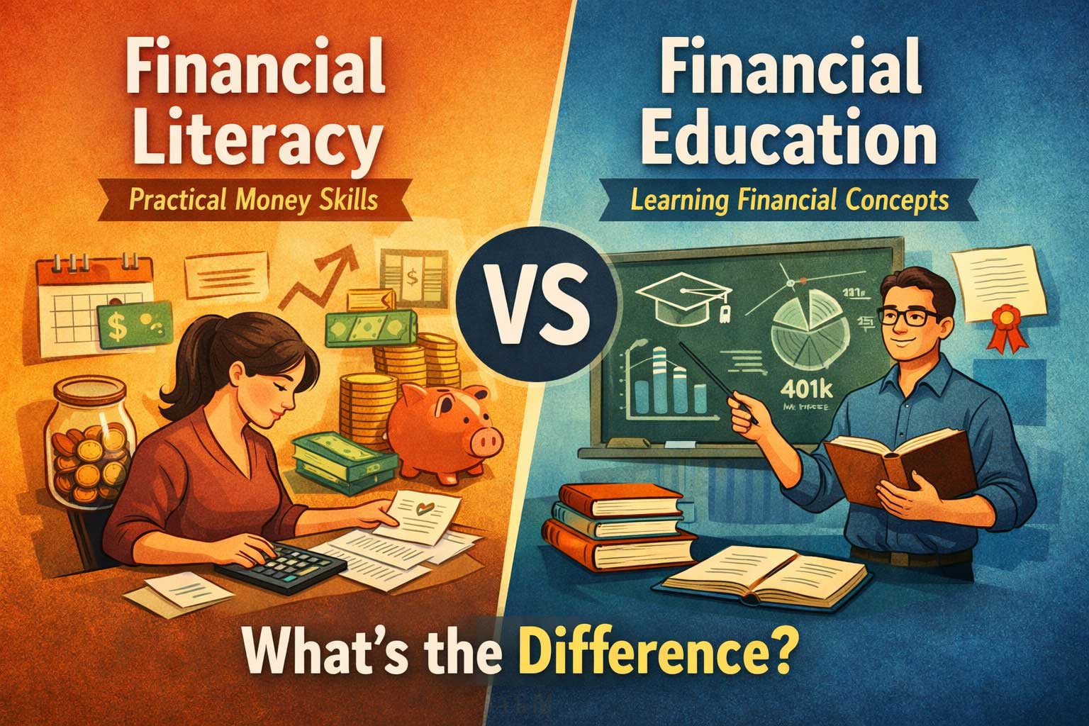 Financial Literacy vs Financial Education: What’s the Difference and Why It Matters